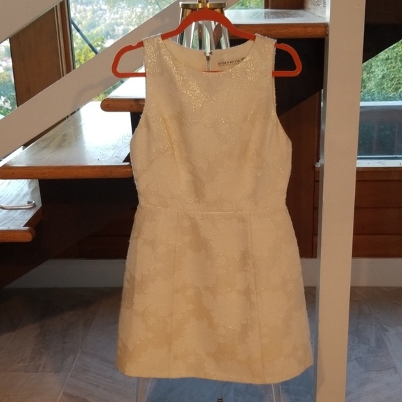 Alice + Olivia Dresses & Skirts - Alice + Olivia cream with gold metallic